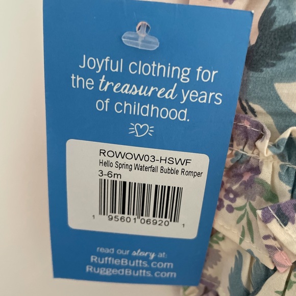 Matching brand new Rufflebutts girls dress and bubble. 4T & 3-6 months. - Picture 8 of 8